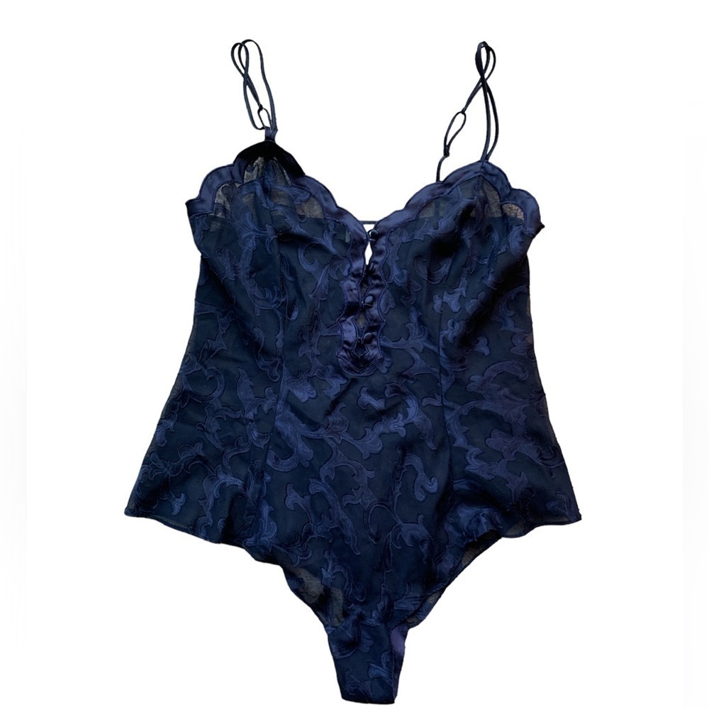 Victorias Secret | Victoria's Secret Gold Label purple Lace bodysuit